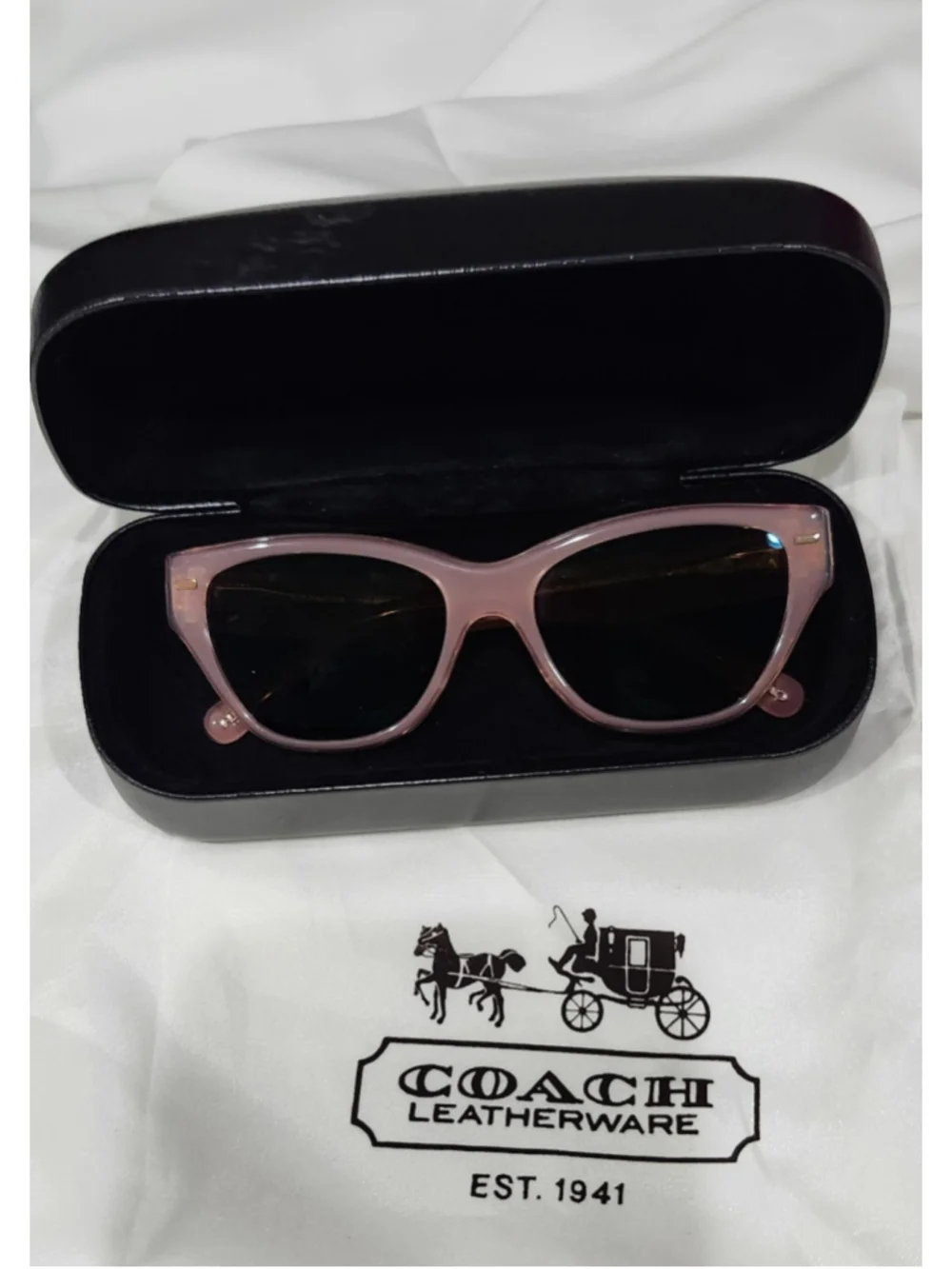 Coach RX Sunglasses Pink Cat Eye
